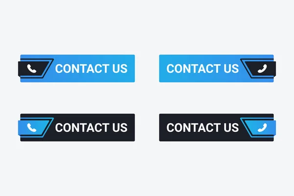 Contact Button Vector Illustration — Wektor stockowy