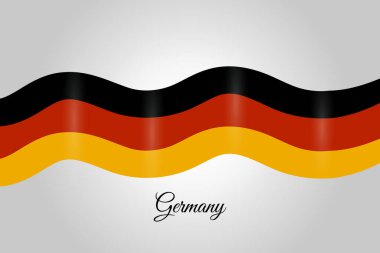 Germany flag design ribbon concept