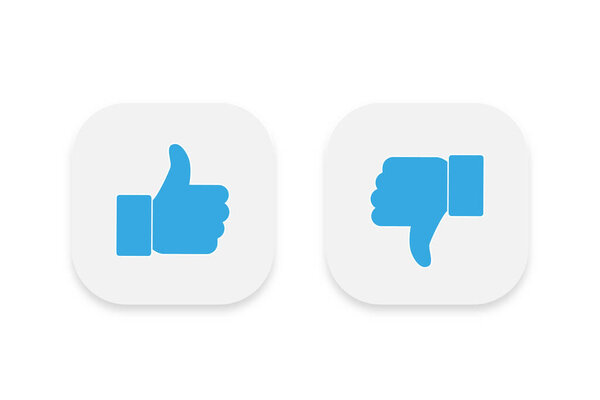 Facebook thumb up and thumb down,Like and dislike buttons