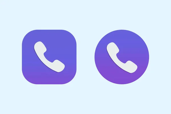 Ícone Chamada Telefone Vetor Botão —  Vetores de Stock