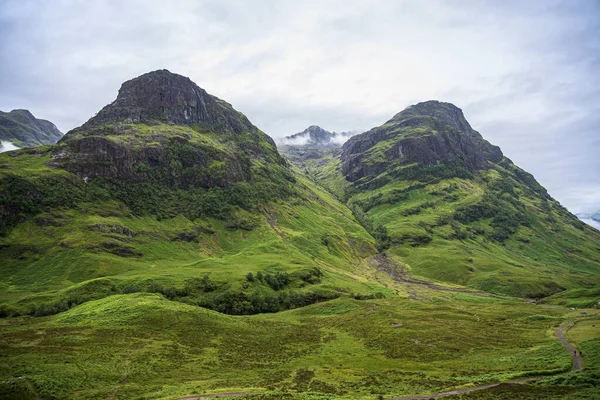 Landschaftsaufnahmen Von Bergen Glencoe Schottland — Stockfoto
