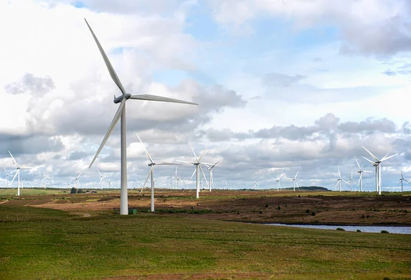 风力涡轮机 发电机 电的摄影 — 图库照片