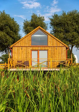 Yazlık ev, sazlıklar, kalacak yer, kulübe
