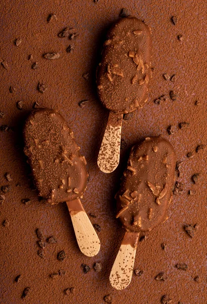 Food photography of ice cream, chocolate, frozen dessert