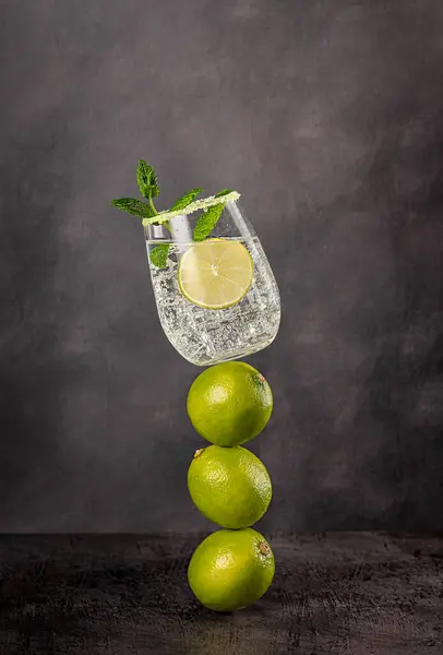Fotografia Alimentare Soda Cocktail Mojito Rum Bevanda Bevanda Tonico Limonata — Foto Stock