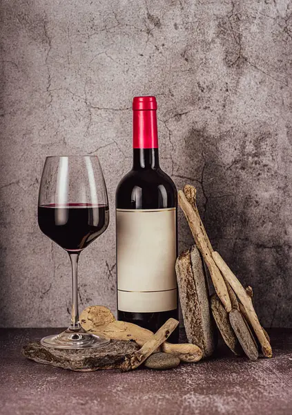 Trinken Fotografie Von Rotwein Rot Wein Weinglas Flasche Jahrgang Retro lizenzfreie Stockfotos