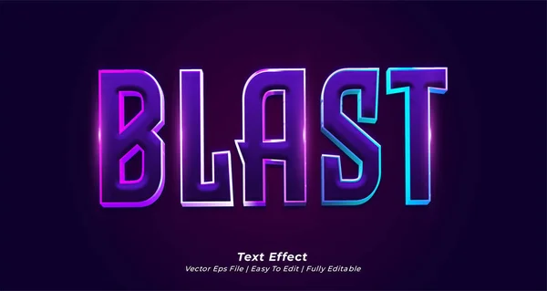 Blast Text Effect Editable Text Style — Stockový vektor