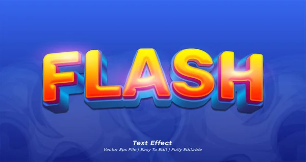 Flash Text Effekt Editierbare Text Stil — Stockvektor