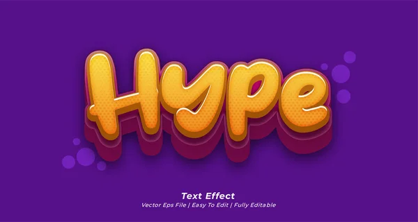 Hype Text Effect Editable Text Style — Stock Vector