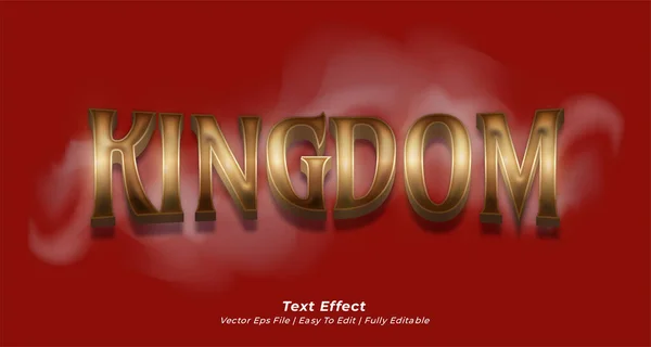 Текстовий Ефект Kingdom Editable Text Style — стоковий вектор