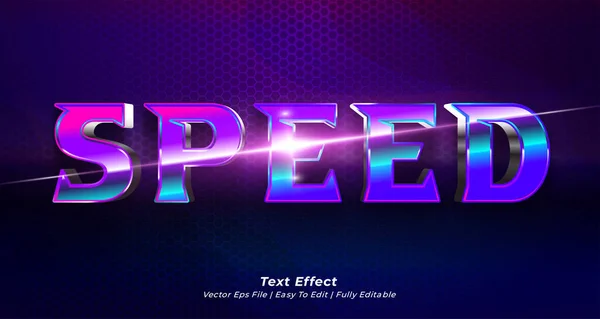 Speed Text Effect Editable Text Style — Stock Vector