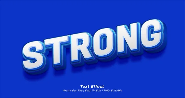 Vector Text Strong Editable Text Effect — Stock Vector