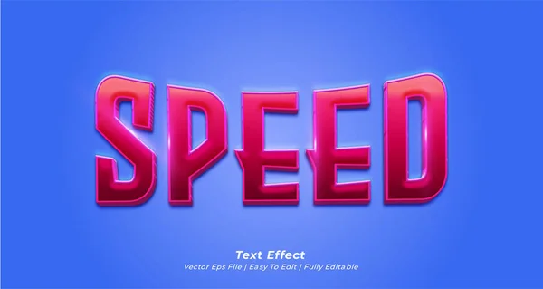 Velocidade Efeito Texto Editável Estilo Texto —  Vetores de Stock