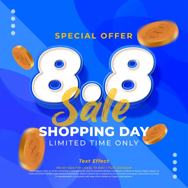 Vector Shopping Day Sale Banner Template Design Web Social Media — 스톡 벡터
