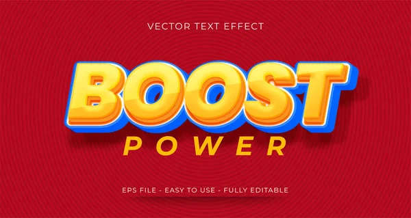 Boostez Effet Texte Modifiable Style Texte — Image vectorielle