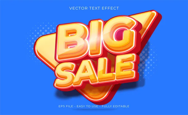 Big Sale Text Effect Editable Text Style — Stock Vector