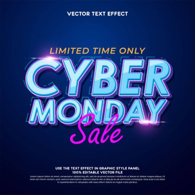 Web veya sosyal medya promosyonları için Siber Pazartesi şablonu tasarımı