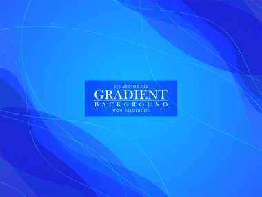 Modern çizgi grafik elementi ile soyut gradyan taze mavi arkaplan