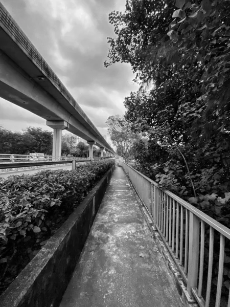 Passerella Vicino Sengkang Riverside Park — Foto Stock