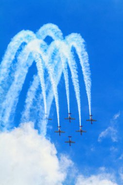 Gökyüzünde askeri uçaklar