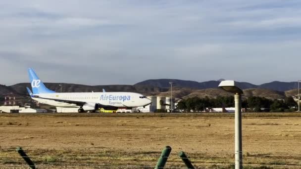 Alicante Španělsko Ledna 2024 Letecké Společnosti Boeing 737 Startují Letiště Stock Záběr