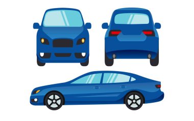 Klasik araba vektörü konsepti dijital sanat el çizimi Vektör, illüstrasyon