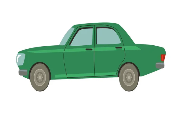 Klasyczny Samochód Wektor Koncepcja Cyfrowa Sztuka Ręcznie Rysowane Wektor Ilustracja — Zdjęcie stockowe
