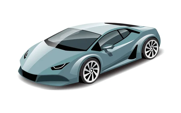 Sports Car White Background Vector Illustration — Stock Photo, Image