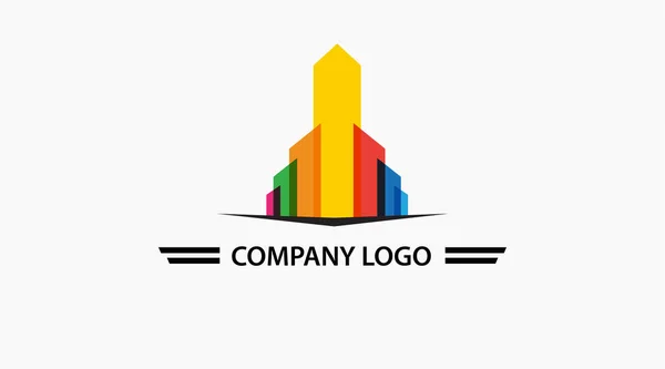 Logo Vettoriale Dell Edificio — Foto Stock