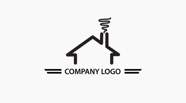 Logodesign Für Immobilien Haus Logo Illustration Hause — Stockfoto
