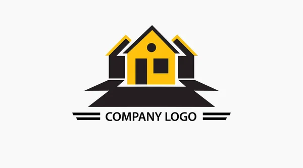 Emlak Logosu Tasarım Şablonu — Stok fotoğraf