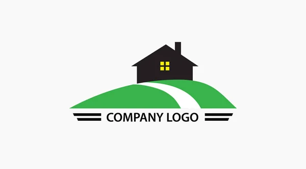 Logodesign Für Immobilien Vektor — Stockfoto