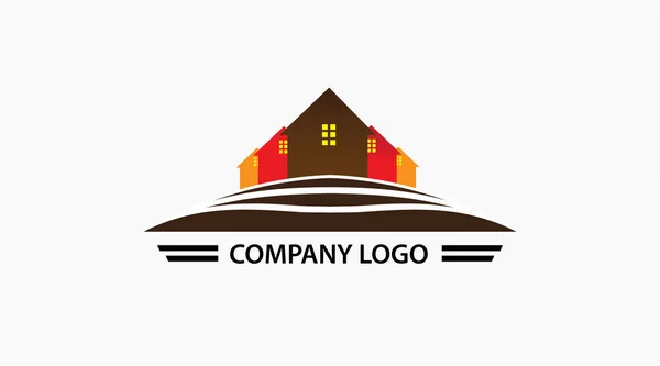Логотип Будинку Шаблон Векторного Дизайну — стокове фото