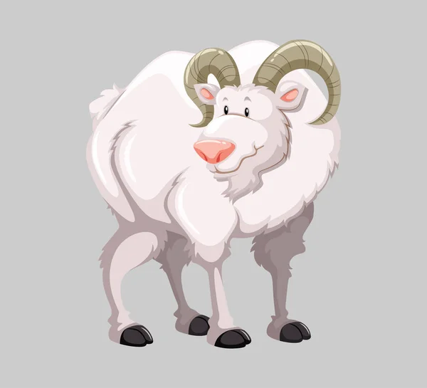 平らなスタイルの羊 ベクターイラスト — ストックベクタ