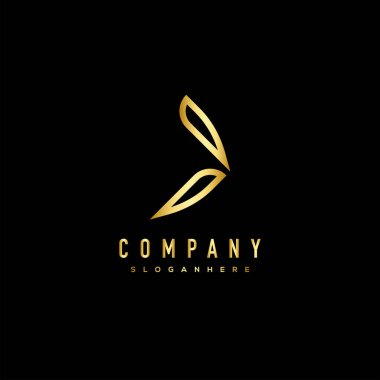 Soyut logo tasarımı vektör çizimi
