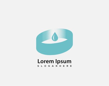 Soyut logo tasarımı vektör çizimi