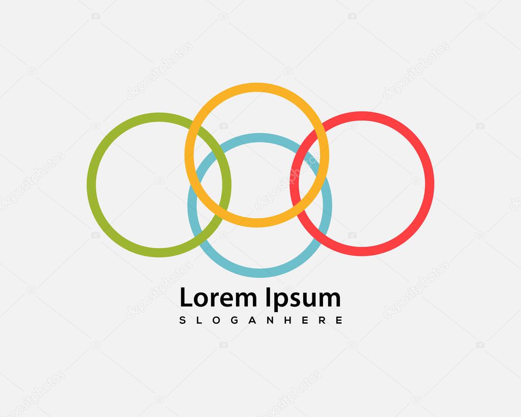 Abstract logo design vector illustration