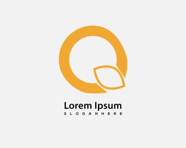 Soyut logo tasarımı vektör çizimi