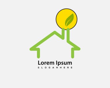 Soyut logo tasarımı vektör çizimi