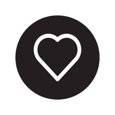 kalp aşk vektörü simgesi