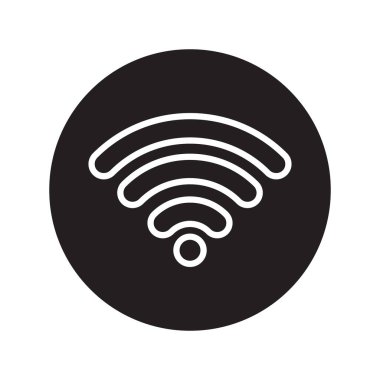 Wifi simgesi, vektör illüstrasyonu