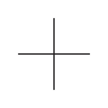 Artı simge tasarımı. Simgeyi satır dışına çıkar