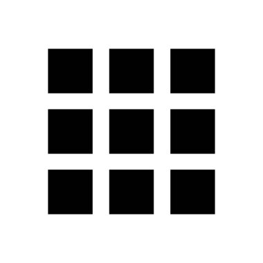 Grid icon. Black Solid icon.