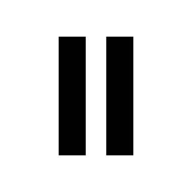 Simgeyi durdur. Siyah Katı simge.