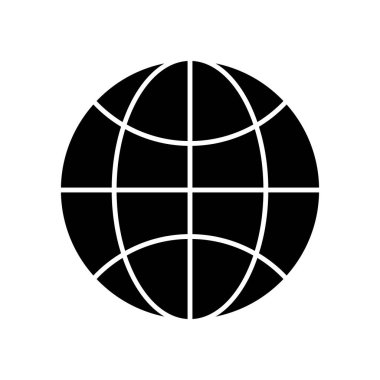 Dünya vektör ikonu çizimi. Web simgesi.