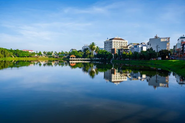 Bao Loc Βιετνάμ Μαΐου 2023 Πρωινή Άποψη Της Μικρής Λίμνης — Φωτογραφία Αρχείου