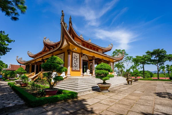 stock image Bao Loc, Vietnam - 01 May 2023: Beautiful view of Bat Nha Pagoda in Bao loc city, Lam Dong province, Vietnam.