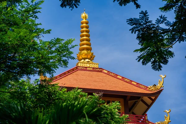 stock image Beautiful architecture of Bat Nha Pagoda in Bao loc city, Lam Dong province, Vietnam. Travel and religion concept.