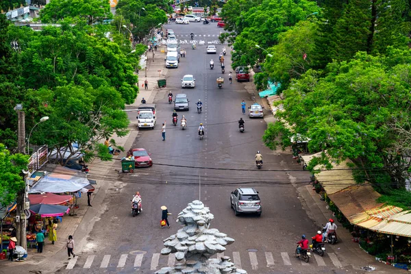 Lat Vietnam Junio 2023 Vista Desde Mercado Lat Por Mañana —  Fotos de Stock
