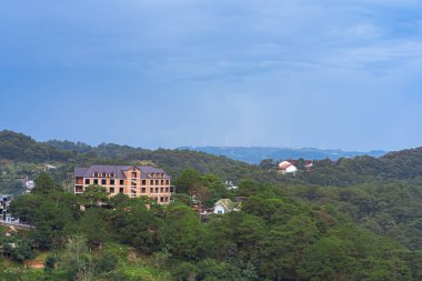 Dalat ya Da Lat şehir hava panoramik Vietnam